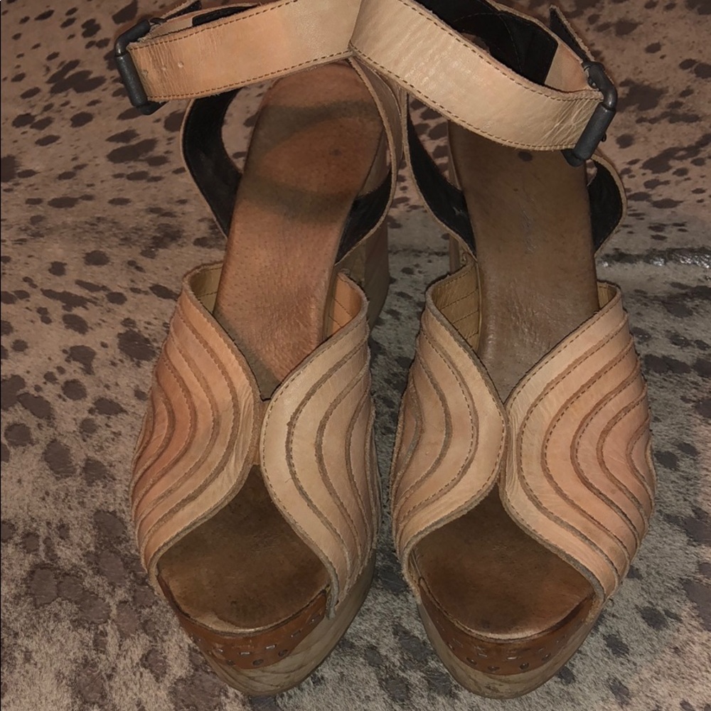 Free People block wedge